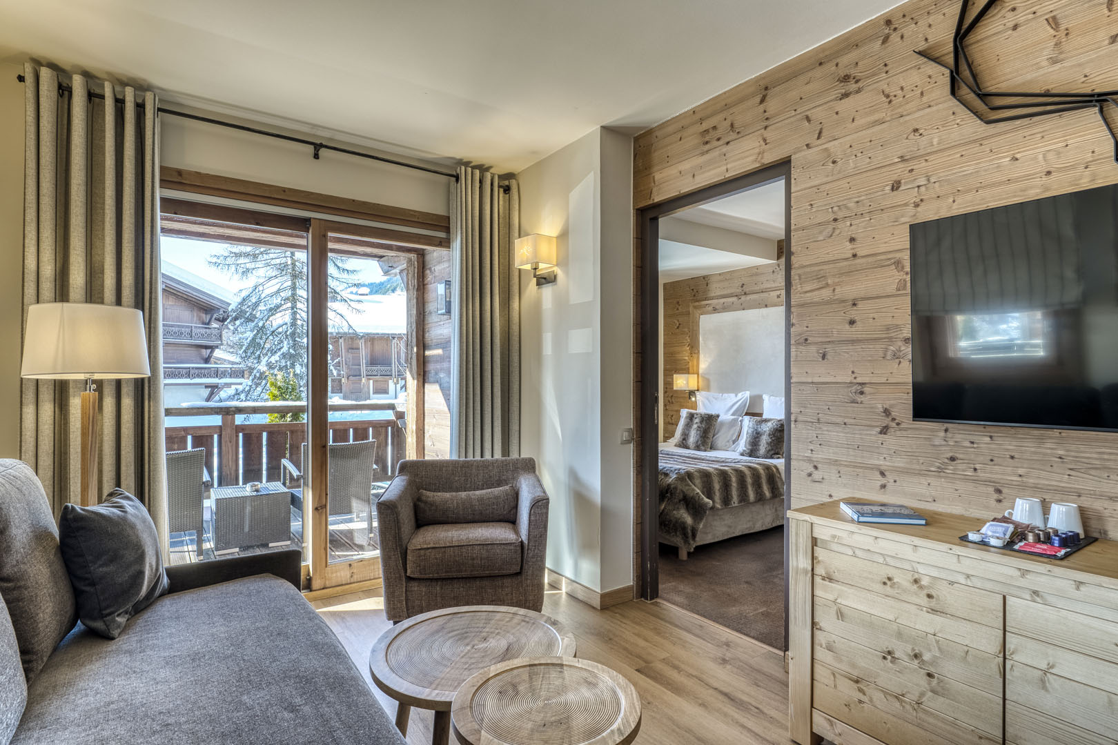 Suite Supérieure Les Loges Blanches hôtel 4 étoiles à Megève