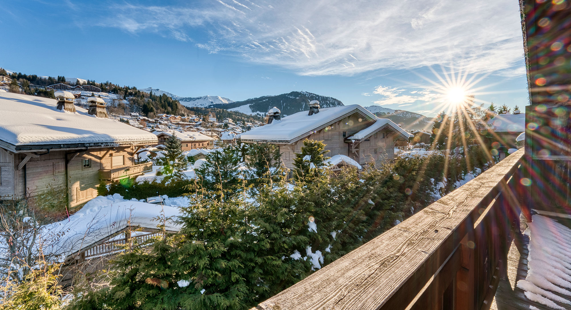Les Loges Blanches hôtel 4 étoiles à Megève chambre avec terrasse et balcon privatifs with terrace room