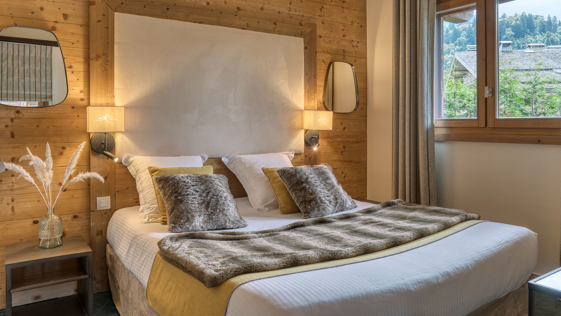 Les chambres et suites des Loges Blanches hôtel 4 étoiles à Megève