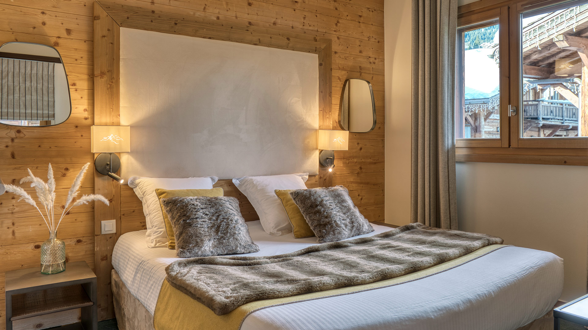 Les chambres et suites des Loges Blanches hôtel 4 étoiles à Megève