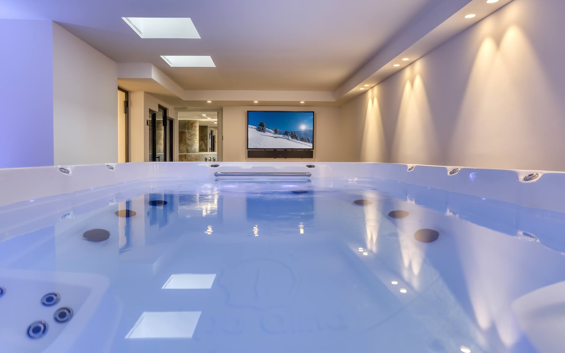 Piscine Spa Le Chalet des Rêves chalet de luxe à Megève
