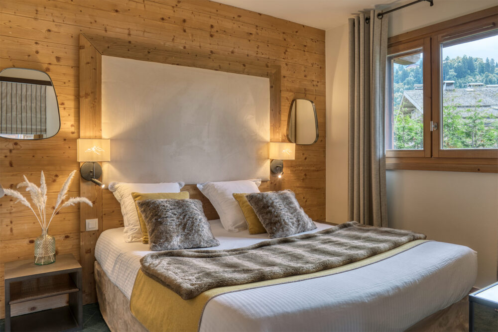 Chambre avec balcon Les Loges Blanches Megève