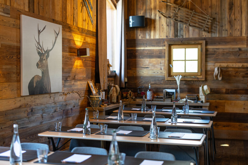 Les salles de séminaires modulables Les Loges Blanches 4* Megève