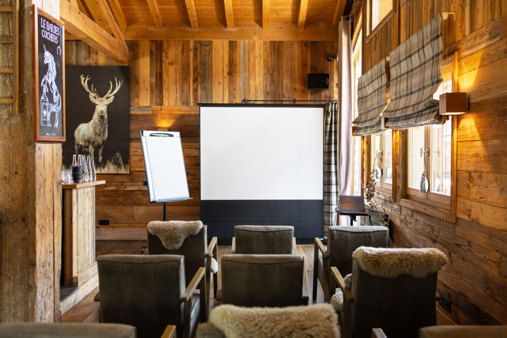 Les salles de séminaires modulables Les Loges Blanches 4* Megève