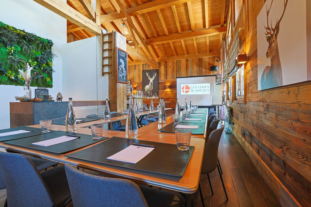 Les salles de séminaires modulables Les Loges Blanches 4* Megève