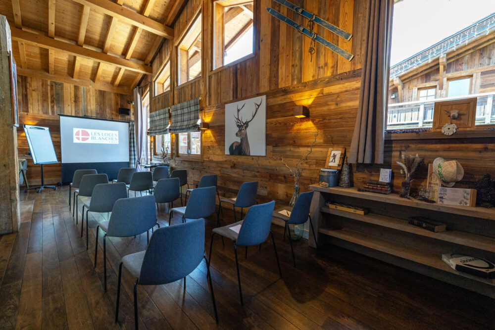 Les salles de séminaires modulables Les Loges Blanches 4* Megève