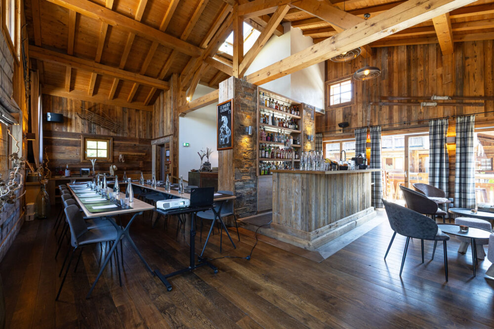 Les salles de séminaires modulables Les Loges Blanches 4* Megève